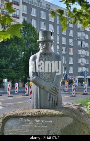 Monumento, Iron Gustav, Potsdamer Strasse, Tiergarten, Mitte, Berlino, Germania Foto Stock