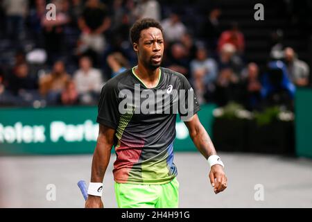 Gael Monfils di Francia durante il Rolex Paris Masters 2021, torneo di tennis ATP Masters 1000, il 2 novembre 2021 presso l'Accor Arena di Parigi, Francia - Foto Victor Joly / DPPI Foto Stock