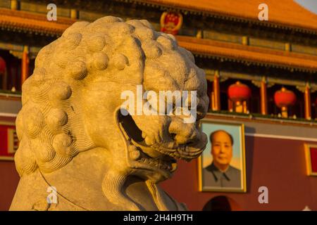 Città proibita, Piazza Tiananmen, Pechino, Pechino Shi, Cina Foto Stock