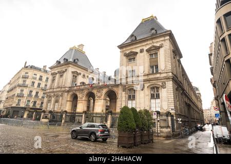 LIONE, FRANCIA, 7 aprile 2019. La famosa piazza Terreaux nella città di Lione. Foto Stock