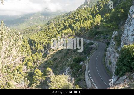 Maiorca 2018: la vista dal Mirador de Ricardo Roca Foto Stock