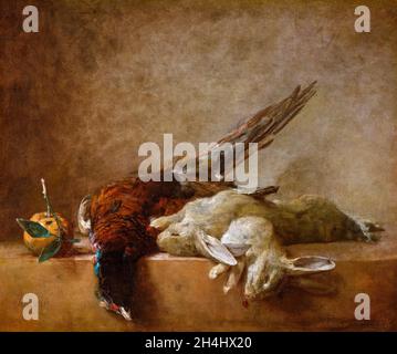 Jean Baptiste Siméon Chardin, Still Life with Game, pittura, 1750-1759 Foto Stock