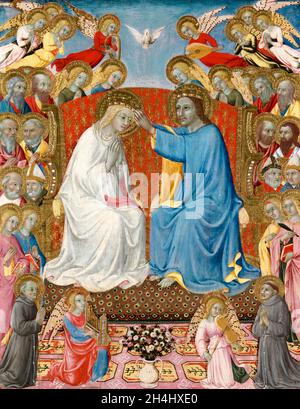 L'incoronazione della Vergine, dipinto di sano di Pietro, circa 1460 Foto Stock