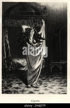 Scena da Ligeia, di Edgar Allan PoE Foto Stock