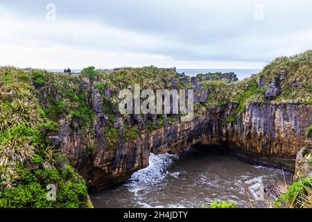 Pancake Rocks. South Island, Nuova Zelanda Foto Stock