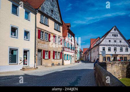 FORCHHEIM, GERMANIA - CIRCA AGOSTO 2021: Il paesaggio urbano di Forchheim, Baviera, Germania Foto Stock