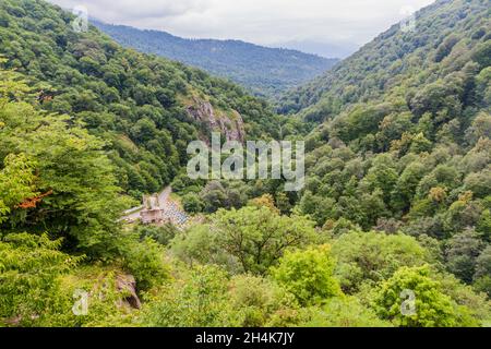 Paesaggio del Parco Nazionale di Dilijan in Armenia Foto Stock