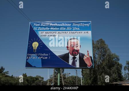 Guerra in Etiopia, sfollati, Abiy Ahmed Foto Stock