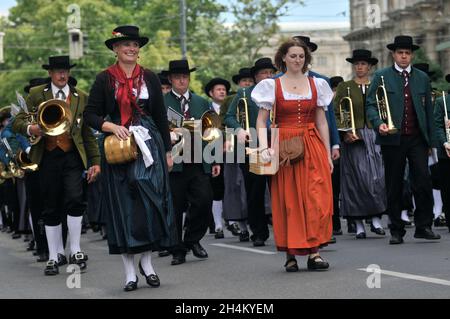 Vienna, Austria. Giugno 01, 2013. Festival Austriaco della musica d'ottone a Vienna Foto Stock