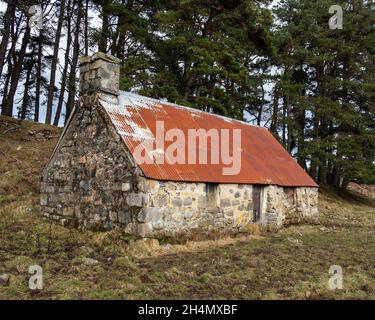 Corrimony Bothy vicino a Cannich, Highland, Scozia Foto Stock