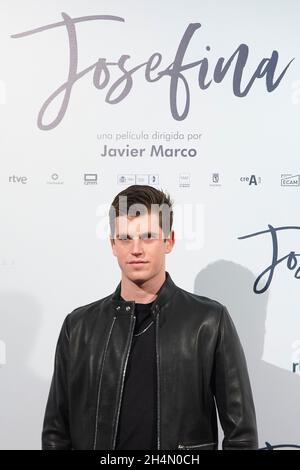 Madrid. Spagna. 20211103, Miguel Angel Bernardeau partecipa alla Premiere ‘Josefina’ al Palacio de la Prensa Cinema il 3 novembre 2021 a Madrid, Spagna credito: MPG/Alamy Live News Foto Stock