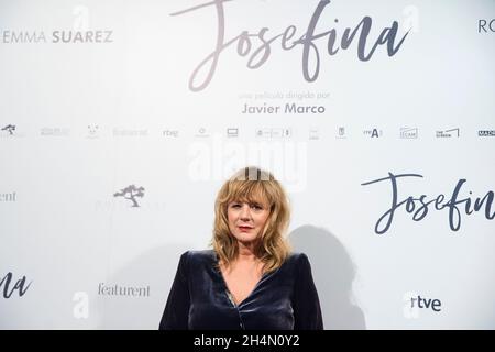 3 novembre 2021, Madrid, Madrid, Spagna: Emma Suarez partecipa alla prima â€˜Josefinaâ€™ al cinema Palacio de la Prensa il 3 novembre 2021 a Madrid, Spagna (immagine di credito: © Jack Abuin/ZUMA Press Wire) Foto Stock