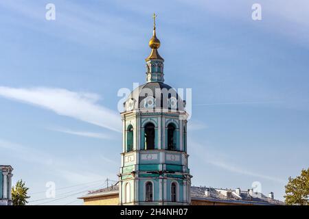 Mosca, Russia - 14 ottobre 2021: Il tempio Nikolsky a Mosca Foto Stock