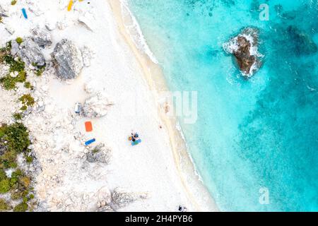 Lefkada, isola greca nel Mar Ionio Foto Stock