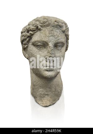 Scultura in statua egizia tolemaica di Arsinoe II Filadelfo, Regina d'Egitto, III c, AC, marmo . Museo del Louvre inv MNC 2318. Arsinoë II era una presa di forza Foto Stock