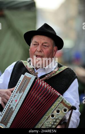 Vienna, Austria. Aprile 12, 2014. Villaggio della Stiria sulla piazza del Municipio di Vienna Foto Stock