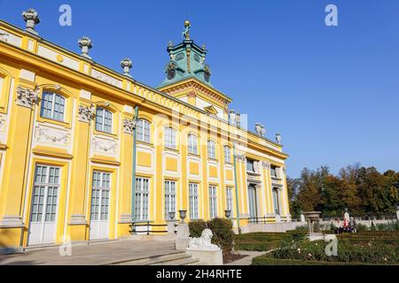 Varsavia, Polonia - 04 ottobre 2014: Palazzo reale costruito per il re Jan III Sobieski negli anni 1681-1696, deposito del reale e artistico del paese Foto Stock