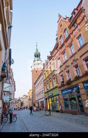 1 Maja, strada pedonale principale, Jelenia Gora, Polonia Foto Stock