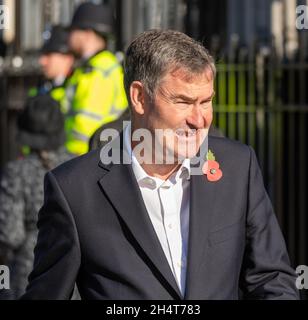 David Gauke, commentatore politico britannico, avvocato ed ex politico che è stato il deputato del South West Hertfordshire dal 2005 al 2019. Ex Segretario di Stato per la Giustizia e Lord Cancelliere dal 2018 al 2019. Fece rimuovere la frusta dei conservatori il 3 settembre 2019 e fino a quando lo scioglimento si sedette come un politico indipendente. Foto Stock