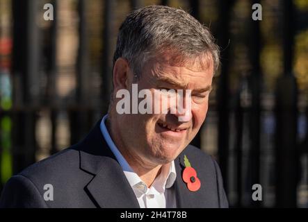 David Gauke, commentatore politico britannico, avvocato ed ex politico che è stato il deputato del South West Hertfordshire dal 2005 al 2019. Ex Segretario di Stato per la Giustizia e Lord Cancelliere dal 2018 al 2019. Fece rimuovere la frusta dei conservatori il 3 settembre 2019 e fino a quando lo scioglimento si sedette come un politico indipendente. Foto Stock