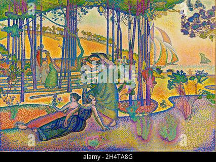 Henri Edmond Cross - The Evening Air - 1893 Foto Stock