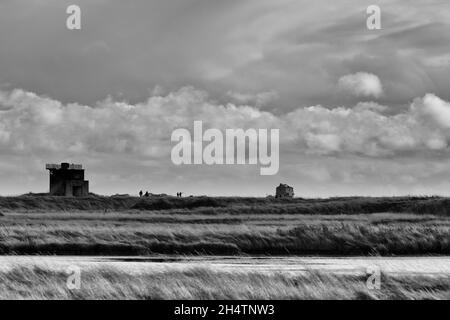 Il Bomb Ballistics Building, Orford Ness Foto Stock