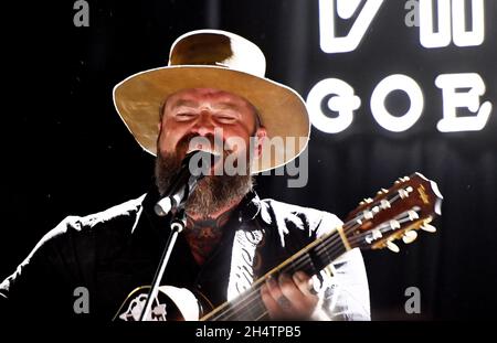 Napa, Stati Uniti. 03 novembre 2021. Zac Brown si esibisce durante il festival musicale "CMT Live in the Vineyard Goes Country" il 3 novembre 2021 nella Napa Valley, California. Foto: Casey Flanigan/imageSPACE/Sipa USA Credit: Sipa USA/Alamy Live News Foto Stock