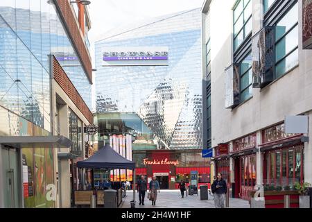 Showcase Cinema de Lux da Highcross Lane, Highcross, Città di Leicester, Leicestershire, Inghilterra, Regno Unito Foto Stock