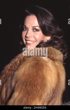 **FILE PHOTO** Lana Wood alles in New Book. Sorella Natalie Wood è stata assalita da Kirk Douglas quando più giovane. Natalie Wood 1981 Credit: Ralph Dominguez/MediaPunch Foto Stock