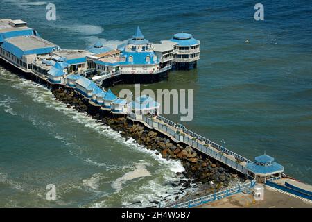 La Rosa Nautica ristorante sul molo, Miraflores Lima, Perù, Sud America Foto Stock