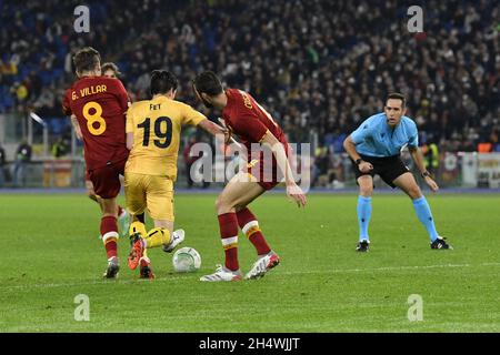 Roma, Italia. 4 novembre 2021. Sondre Brunstad FET di FK Bodo/Glimt in azione durante la partita del gruppo C della UEFA Europa Conference League tra A.S. Roma FK Bodo/Glimt allo Stadio Olimpico il 4 novembre 2021 a Roma, Italia. Credit: Independent Photo Agency/Alamy Live News Foto Stock