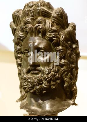 Mosca, Russia. 2 marzo 2019. Bearded herm testa esposta al Pushkin state Museum of fine Arts. Credit: SOPA Images Limited/Alamy Live News Foto Stock