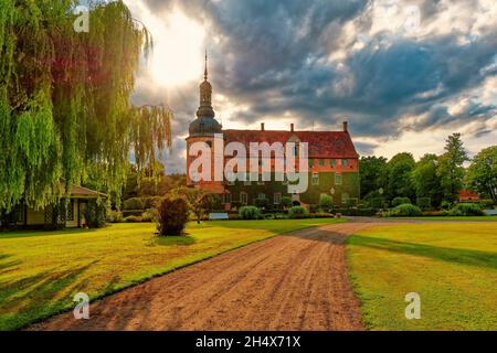 Castello di Vittskovle nel sud della Svezia. E' uno dei castelli rinascimentali meglio conservati della Scandinavia Foto Stock