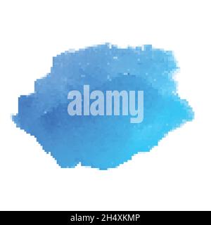 Design moderno blu acquerello disegnato a mano Illustrazione Vettoriale