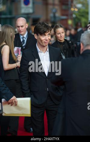 Cillian Murphy partecipa alla prima proiezione mondiale del primo episodio della nuova serie Peaky Blinders al Cineworld Broad Street di Birmingham domenica 21 settembre Foto Stock