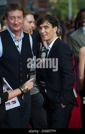 Cillian Murphy partecipa alla prima proiezione mondiale del primo episodio della nuova serie Peaky Blinders al Cineworld Broad Street di Birmingham domenica 21 settembre Foto Stock