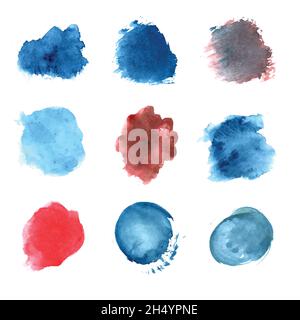 Disegno a mano del watercolor dello splash disegno Illustrazione Vettoriale