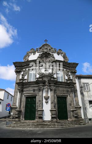 La chiesa dell'Espirito Santo a Ribeira Grande, isola di Sao Miguel, Azzorre Foto Stock