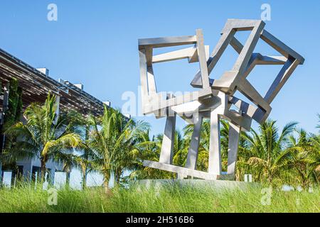 Miami Florida, Museum Park, Jorge M. Perez Art Museum Miami PAMM scultura esterna Foto Stock