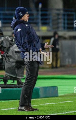 Empoli, Italia. 05 novembre 2021. Stadio Carlo Castellani, Empoli, Italia, 05 novembre 2021, Allenatore di Genova Davide Ballardini durante l'Empoli FC vs Genova CFC - Calcio italiana Serie A Match Credit: Live Media Publishing Group/Alamy Live News Foto Stock