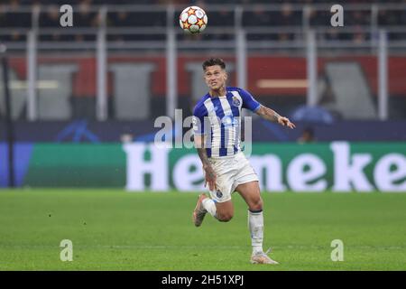 Milano, 3 novembre 2021. Otavio del FC Porto durante la partita UEFA Champions League a Giuseppe Meazza, Milano. Il credito d'immagine dovrebbe essere: Jonathan Moscrop / Sportimage Foto Stock