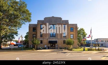Murfreesboro, Arkansas, USA - 26 settembre 2021: Lo storico tribunale della contea di South Pike Foto Stock