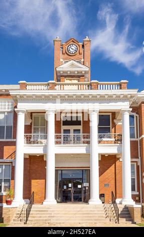 Des Arc, Arkansas, USA - 18 ottobre 2021: Lo storico tribunale della contea di Prairie Foto Stock