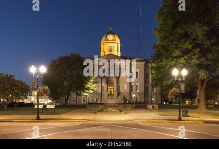 Jackson, Missouri, USA - 18 ottobre 2021: Lo storico tribunale della contea di Cape Girardeau Foto Stock