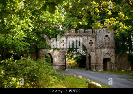 River Shimma, Tollymmore Forest Park, County Down, Irlanda del Nord Foto Stock