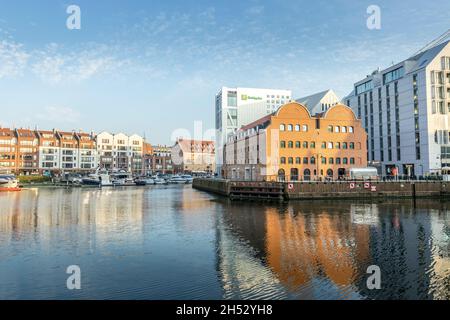 GDANSK, POLONIA - 07 ottobre 2021: Il Museo Nazionale Marittimo di Gdansk, Polonia Foto Stock