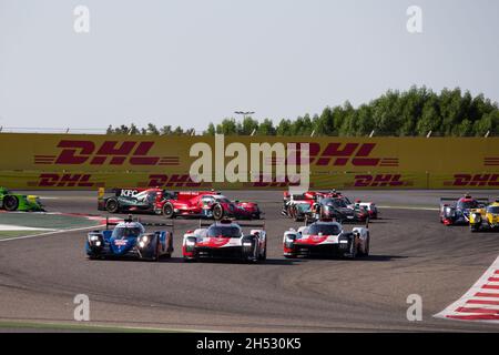 Bahrein. 6 novembre 2021. Inizio durante la 8 ore del Bahrain, 6° round del Campionato Mondiale di Endurance FIA 2021, FIA WEC, sul circuito Internazionale del Bahrain, dal 4 al 6 novembre 2021 a Sakhir, Bahrain - Foto: Joao Filipe/DPPI/LiveMedia Credit: Independent Photo Agency/Alamy Live News Foto Stock