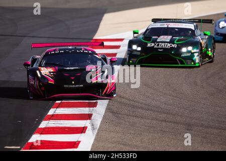 Bahrein. 6 novembre 2021. 85 Frey Rahel (swi), Legge Katherine (gbr), Bovy Sarah (bel), Iron Lynx, Ferrari 488 GTE Evo, azione durante la 8 ore del Bahrain, 6° round del Campionato Mondiale di Endurance FIA 2021, FIA WEC, sul circuito Internazionale del Bahrain, dal 4 al 6 novembre 2021 a Sakhir, Bahrain - Foto: Joao Filipe/DPPI/LiveMedia Credit: Independent Photo Agency/Alamy Live News Foto Stock