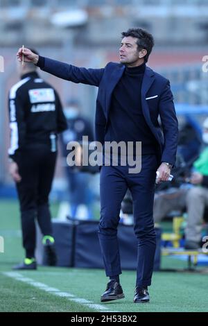 Como, Italia. 6 novembre 2021. Giacomo Gattuso (Como 1907) durante Como 1907 vs AC Perugia, Campionato Italiano di Calcio BKT a Como, Italia, Novembre 06 2021 Credit: Independent Photo Agency/Alamy Live News Foto Stock