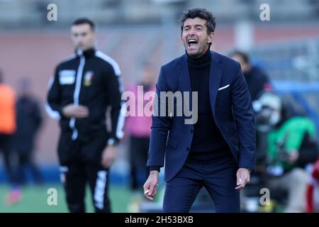 Como, Italia. 6 novembre 2021. Giacomo Gattuso (Como 1907) durante Como 1907 vs AC Perugia, Campionato Italiano di Calcio BKT a Como, Italia, Novembre 06 2021 Credit: Independent Photo Agency/Alamy Live News Foto Stock